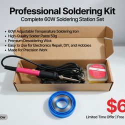 Professional 60W Soldering Kit – Complete Set
$60 (OBO)