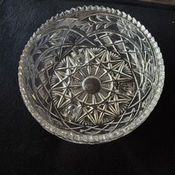 Vintage Hand-cut Lead Crystal Candy Dish 