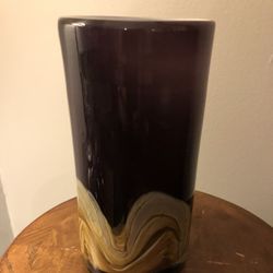 Deep Purple Flower Vase -8”x11” Tall