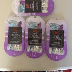 Five Blade Disposable Razors