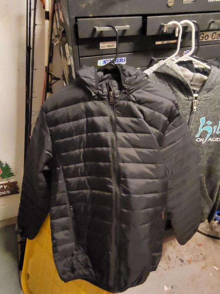 Ruxen Black Puffer Jacket 