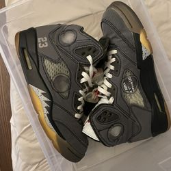 Jordan 5 Off White Muslin Size 8.5 Og All