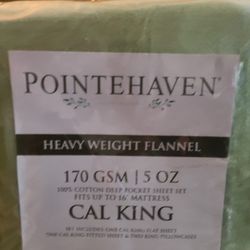 New California King Flannel Sheet Set