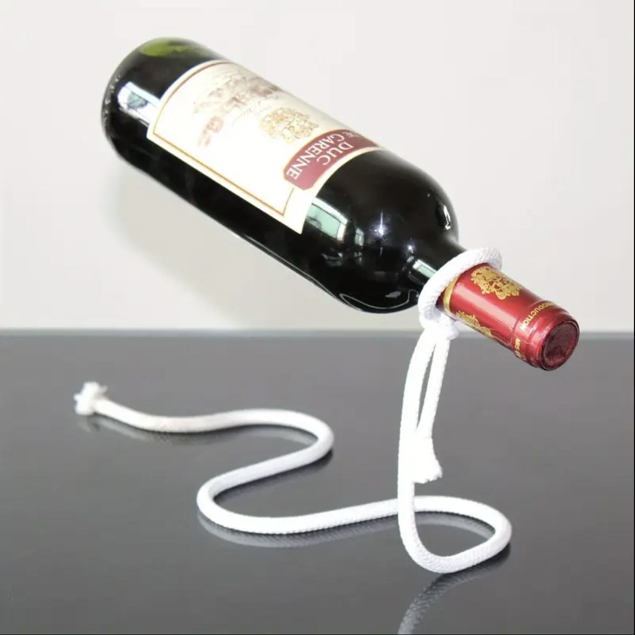 Elegant Metal Wine Bottle Holder