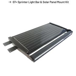 RB Components Sprinter Solar And Light Bar Roofrack 