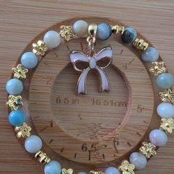 6mm Amazonite Bow Bracelet
