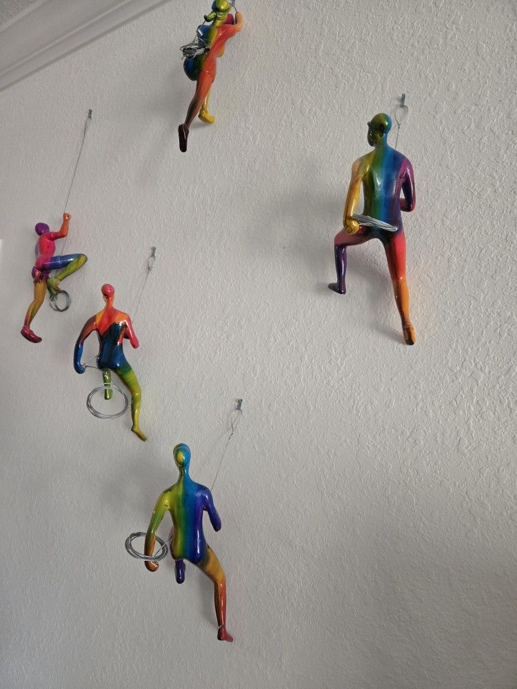 Set Of 5 Collectibles Climbers Original From Artist