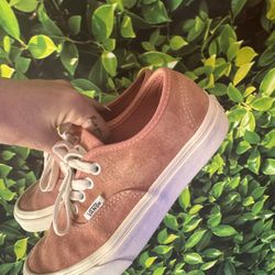 Vans Pink Suede Size 5.5 Shoe