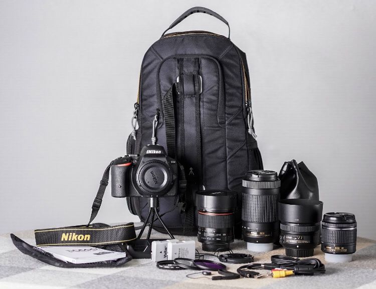 Nikon D5500 DSLR Camera with Lenses and Accessories