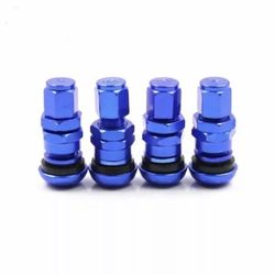 RAYS STYLE FORGED ALUMINUM VALVE STEMS - BLUE