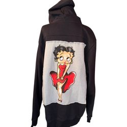Reworked Upcycled T-shirt/Sweatshirt Casual Retro Betty Boop Size X-Large READ  Be aware all upcycled/reworked pieces are on of a kind. Since I am wor