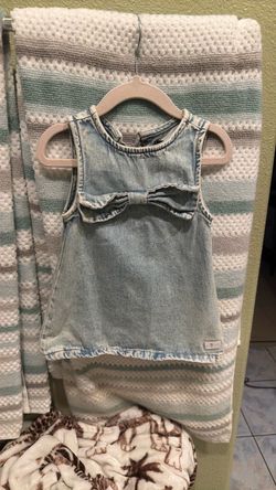 Baby Girl Denim Sleeveless Top