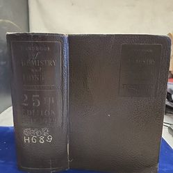 Vtg 1941 Handbook Of Chemistry And Physics 25th Edition Chemical Rubbing https://offerup.com/redirect/?o=UHViLkNv.