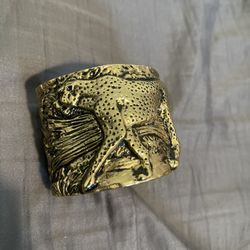 Skova Gold Plated Bracelet Cuff. 