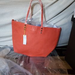 Bcbg Orange Tote Bag