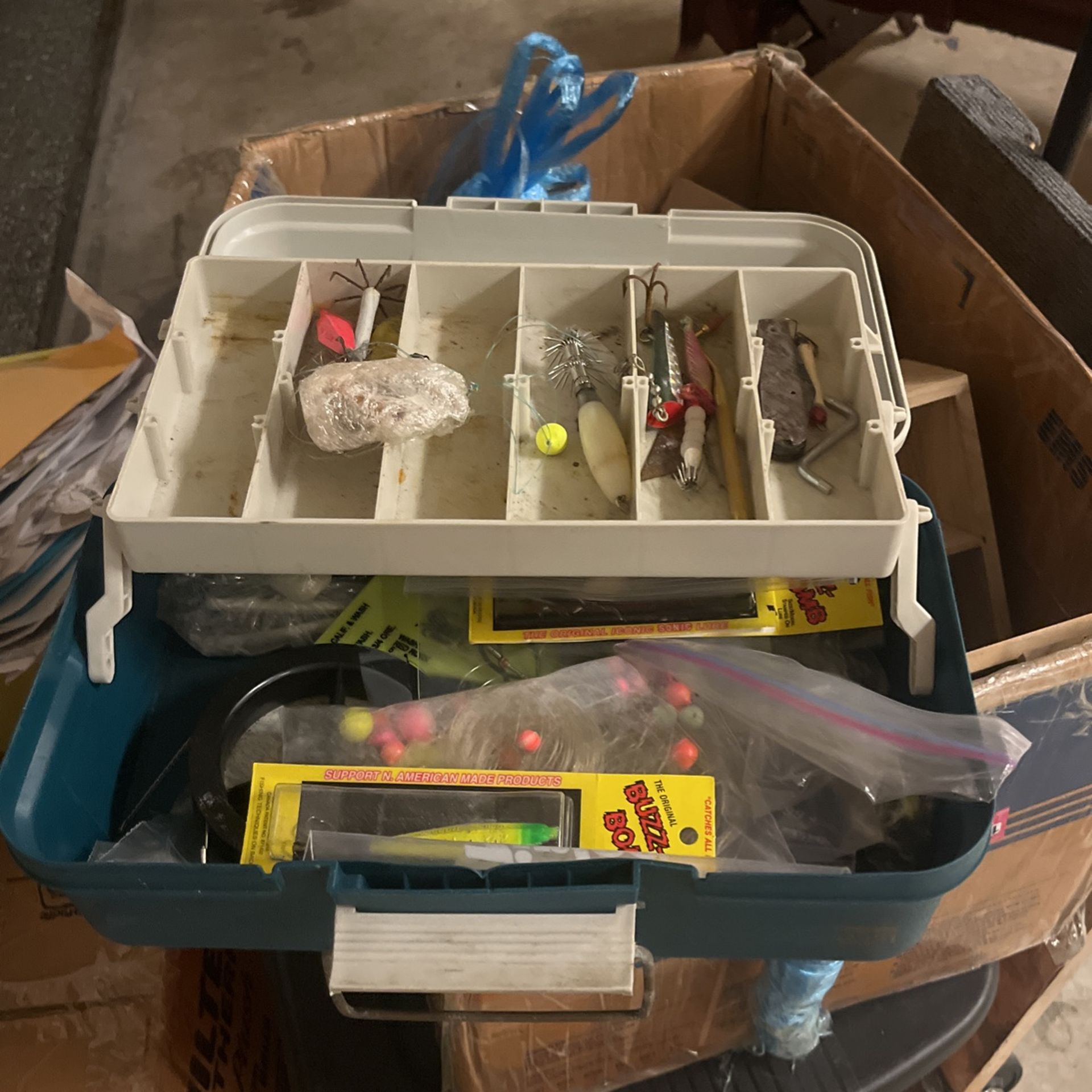 Fishing Tackle Box Random Bait Hooks