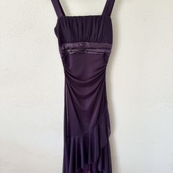 Taboo Womens Dress, Sheer Overlay Layers, Size Small Purple
