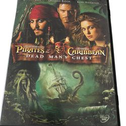 Pirates of the Caribbean: Dead Man's Chest (DVD, 2006)  This DVD features the second installment of the Pirates of the Caribbean franchise, starring J