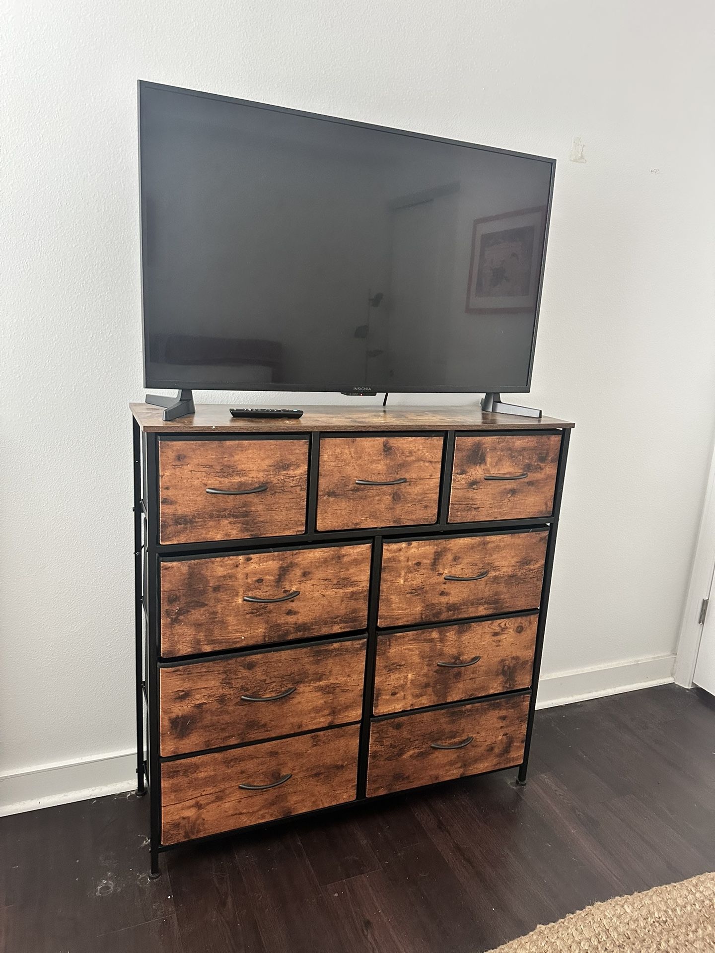9-Drawer Dresser and Fabric Storage
