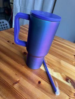 1200ML Stainless Steel Christmas Tumbler Hot and Cold with Handle and Lid Straw