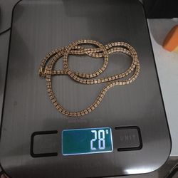 14k Gold Ice Chain ⛓️ ✨️ 