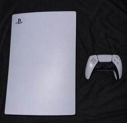 Base PS5 with disc tray, controller and all cables