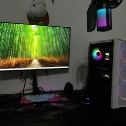 Gaming Pc And Monitor Full Setup 