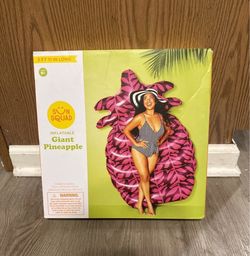 Sun Squad giant pineapple floaty float toy purple