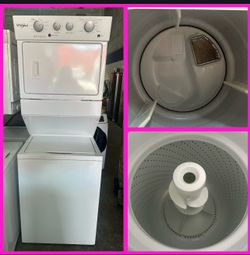 Stackable washer and dryer set