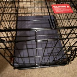 Dog Crate Like New With Fitted Cushion And Tray