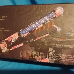 ROYALE CERAMIC PLATE FLAT IRON HAIR STRAIGHTENER SEALED