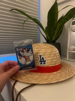 Dodgers One Piece card & Hat