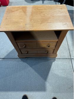 Wooden nightstand