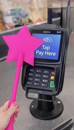 Tap to pay wands, simply insert your card if choice , and tap. Three designs to choose from as pictured