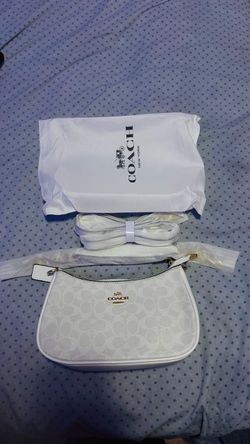 Coach Signature Crossbody Bag White