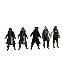 Pirates of the Caribbean 4" figures Jakks Disney 2011 lot of 5