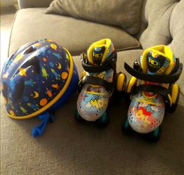 Child Skates & Helmet