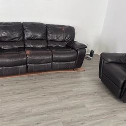 Leather couch