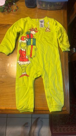 12 Month “The Grinch” Toddlers Pjs