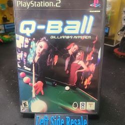 Q Ball Billiards Master (Playstation 2 PS2) Complete CIB! Disc Near Mint Tested!