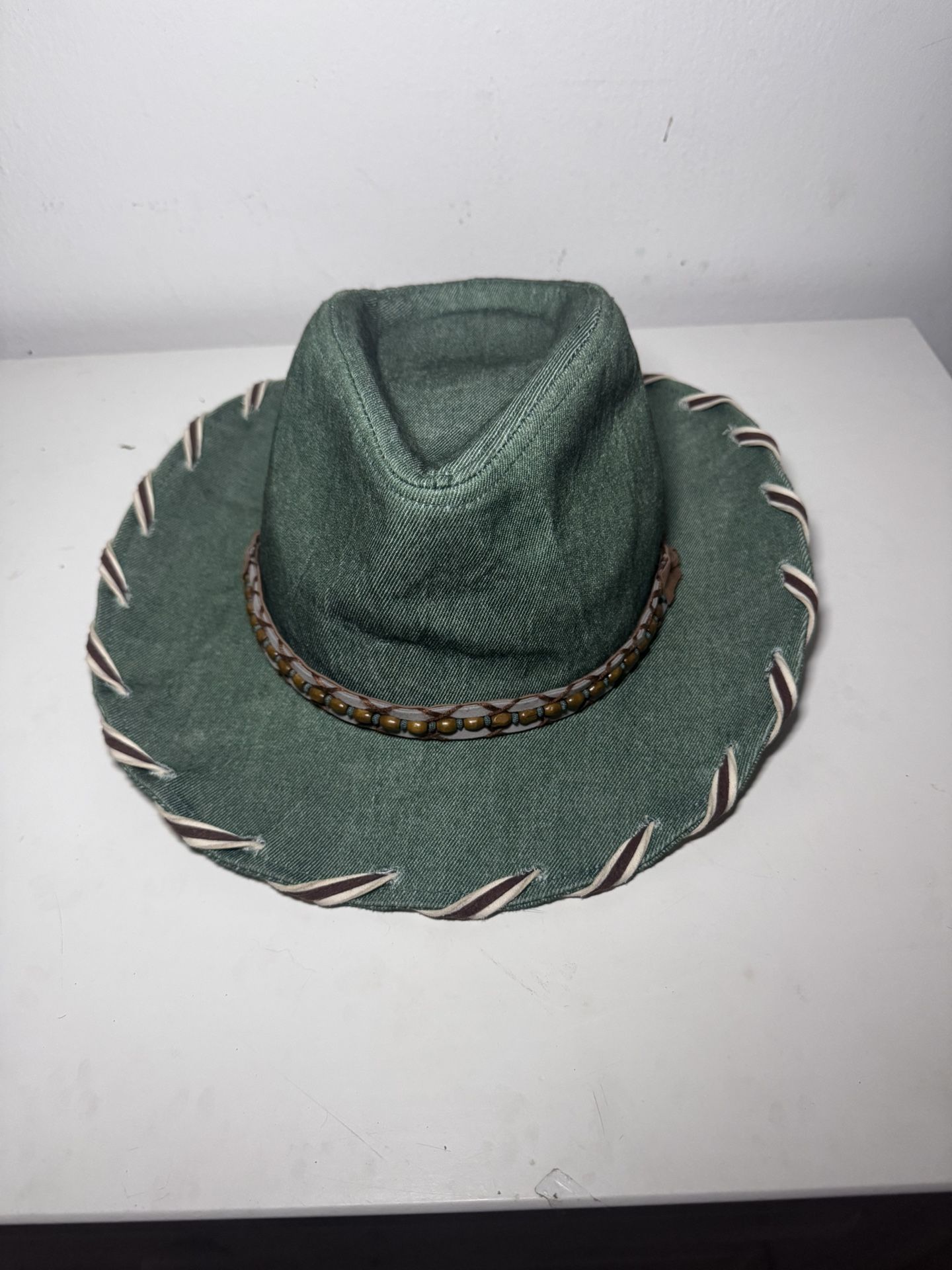 green cowboy hat
