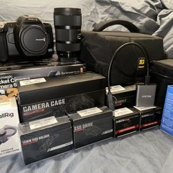 6k Camera LIKE NEW Blackmagic Pocket Cinema Camera G2 6k + Sigma 18-35mm Lens + Accessories