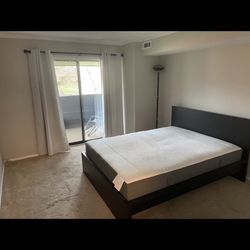 Queen Size Bed ( Mattress And Frame With Two Drawers)