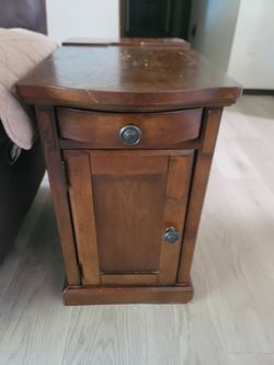 Two Solid Wood End Tables