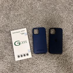 iPhone 12 Mini Otterbox and Apple case w/ Screen Protector