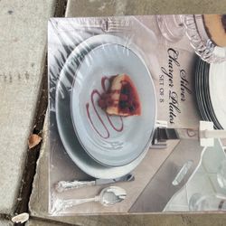 Silver Charger Plates (set Of 8)