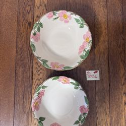Franciscan Desert Rose, 8 inch and 9 inch bowls 1949 to 1953