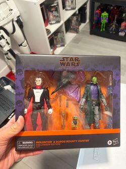 Star Wars Black Series Inquisitor & Duros Bounty Hunter Halloween Edition