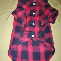 Plaided Pet Dog Clothes 