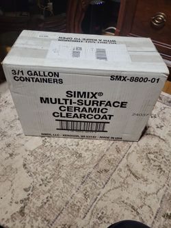 SIMIX Ceramic Ckearcoat 3 gallons new in box